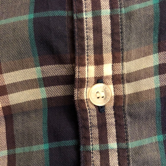Burberry Brit Men’s Button Up Flannel Blue - Picture 7 of 7